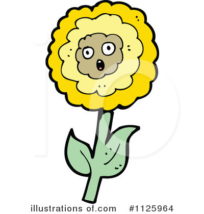 Royalty-Free (RF) Flower Clipart Illustration by lineartestpilot - Stock Sample #1125964