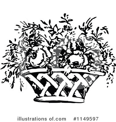 Royalty-Free (RF) Flower Clipart Illustration by Prawny Vintage - Stock Sample #1149597