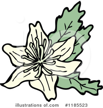 Royalty-Free (RF) Flower Clipart Illustration by lineartestpilot - Stock Sample #1185523