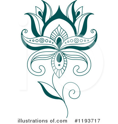Royalty-Free (RF) Flower Clipart Illustration by Vector Tradition SM - Stock Sample #1193717
