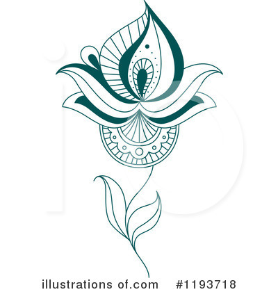 Royalty-Free (RF) Flower Clipart Illustration by Vector Tradition SM - Stock Sample #1193718