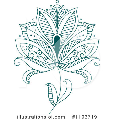 Royalty-Free (RF) Flower Clipart Illustration by Vector Tradition SM - Stock Sample #1193719