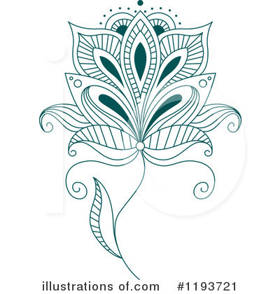 Royalty-Free (RF) Flower Clipart Illustration by Vector Tradition SM - Stock Sample #1193721