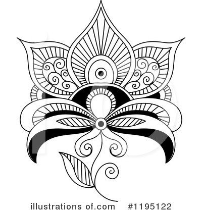 Royalty-Free (RF) Flower Clipart Illustration by Vector Tradition SM - Stock Sample #1195122