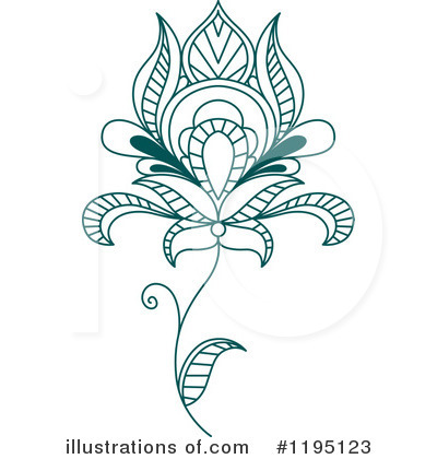 Royalty-Free (RF) Flower Clipart Illustration by Vector Tradition SM - Stock Sample #1195123