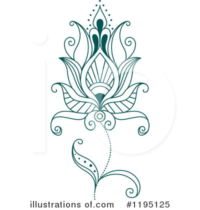 Royalty-Free (RF) Flower Clipart Illustration by Vector Tradition SM - Stock Sample #1195125