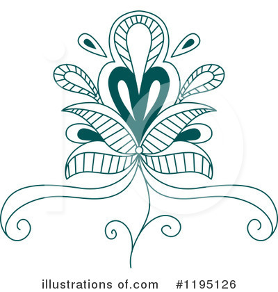 Royalty-Free (RF) Flower Clipart Illustration by Vector Tradition SM - Stock Sample #1195126