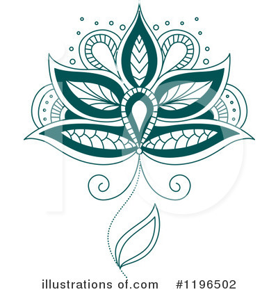 Royalty-Free (RF) Flower Clipart Illustration by Vector Tradition SM - Stock Sample #1196502