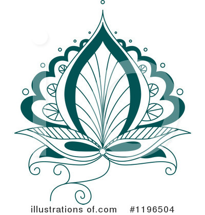 Royalty-Free (RF) Flower Clipart Illustration by Vector Tradition SM - Stock Sample #1196504