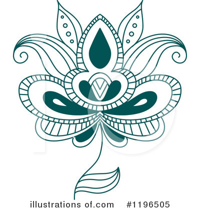Royalty-Free (RF) Flower Clipart Illustration by Vector Tradition SM - Stock Sample #1196505