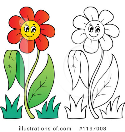 Royalty-Free (RF) Flower Clipart Illustration by visekart - Stock Sample #1197008