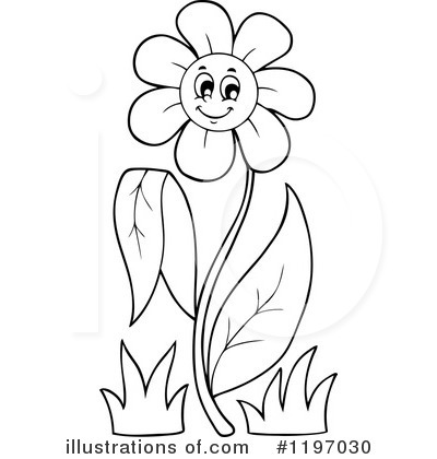 Royalty-Free (RF) Flower Clipart Illustration by visekart - Stock Sample #1197030