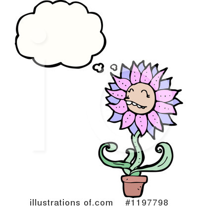 Royalty-Free (RF) Flower Clipart Illustration by lineartestpilot - Stock Sample #1197798