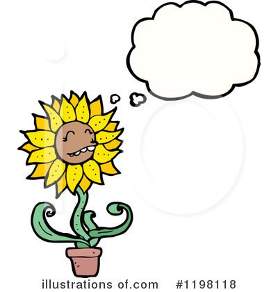 Royalty-Free (RF) Flower Clipart Illustration by lineartestpilot - Stock Sample #1198118