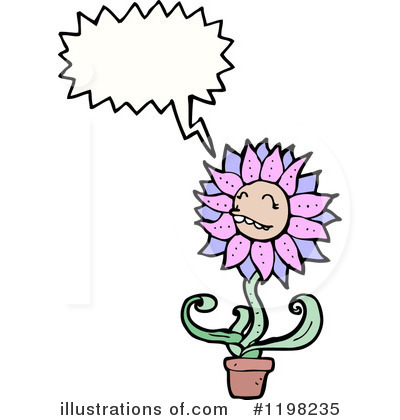 Royalty-Free (RF) Flower Clipart Illustration by lineartestpilot - Stock Sample #1198235