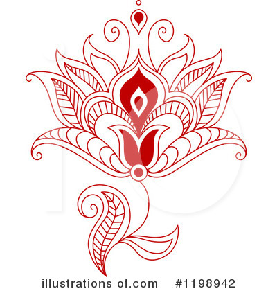 Royalty-Free (RF) Flower Clipart Illustration by Vector Tradition SM - Stock Sample #1198942