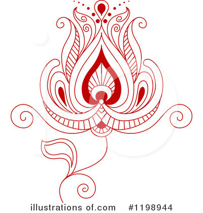 Royalty-Free (RF) Flower Clipart Illustration by Vector Tradition SM - Stock Sample #1198944