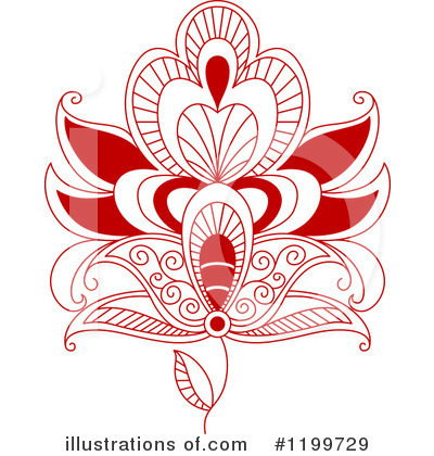 Royalty-Free (RF) Flower Clipart Illustration by Vector Tradition SM - Stock Sample #1199729