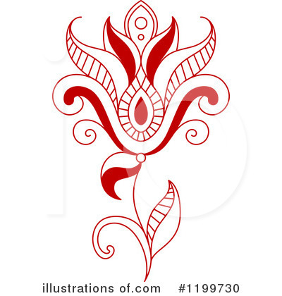 Royalty-Free (RF) Flower Clipart Illustration by Vector Tradition SM - Stock Sample #1199730