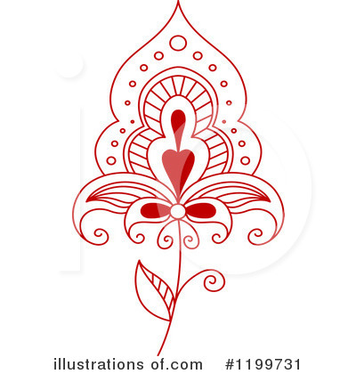 Royalty-Free (RF) Flower Clipart Illustration by Vector Tradition SM - Stock Sample #1199731