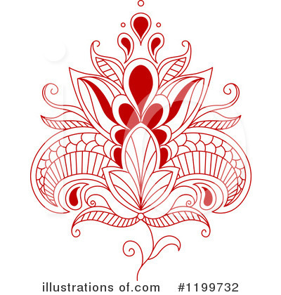 Royalty-Free (RF) Flower Clipart Illustration by Vector Tradition SM - Stock Sample #1199732
