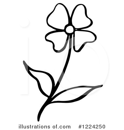 Royalty-Free (RF) Flower Clipart Illustration by Picsburg - Stock Sample #1224250