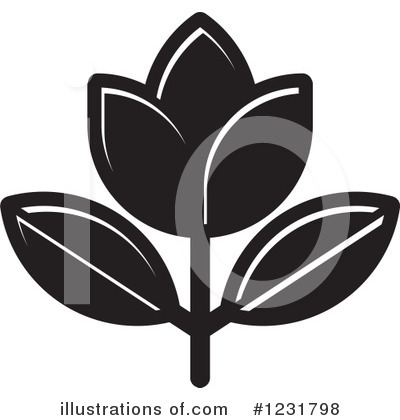 Royalty-Free (RF) Flower Clipart Illustration by Lal Perera - Stock Sample #1231798