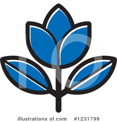 Royalty-Free (RF) Flower Clipart Illustration by Lal Perera - Stock Sample #1231799