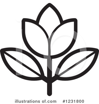 Royalty-Free (RF) Flower Clipart Illustration by Lal Perera - Stock Sample #1231800