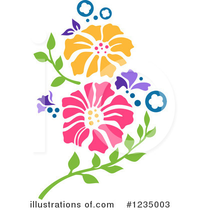 Royalty-Free (RF) Flower Clipart Illustration by BNP Design Studio - Stock Sample #1235003