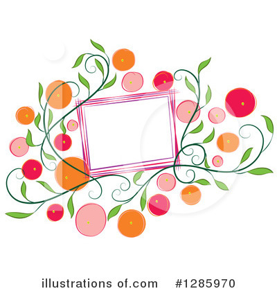 Floral Design Element Clipart #1285970 by Cherie Reve