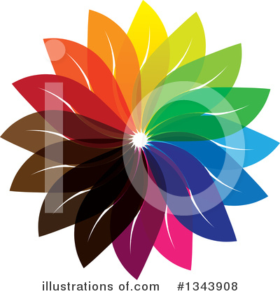 Royalty-Free (RF) Flower Clipart Illustration by ColorMagic - Stock Sample #1343908
