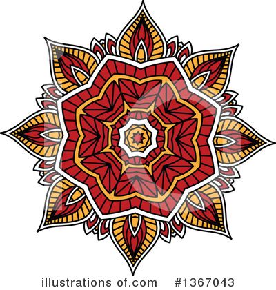 Royalty-Free (RF) Flower Clipart Illustration by Vector Tradition SM - Stock Sample #1367043