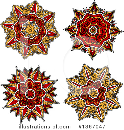 Royalty-Free (RF) Flower Clipart Illustration by Vector Tradition SM - Stock Sample #1367047