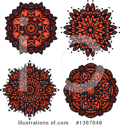 Royalty-Free (RF) Flower Clipart Illustration by Vector Tradition SM - Stock Sample #1367048