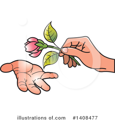Royalty-Free (RF) Flower Clipart Illustration by Lal Perera - Stock Sample #1408477