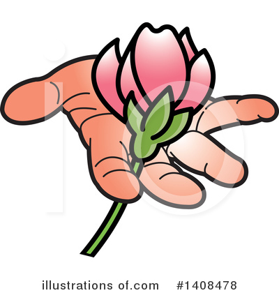 Royalty-Free (RF) Flower Clipart Illustration by Lal Perera - Stock Sample #1408478