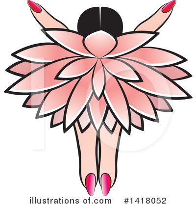 Royalty-Free (RF) Flower Clipart Illustration by Lal Perera - Stock Sample #1418052