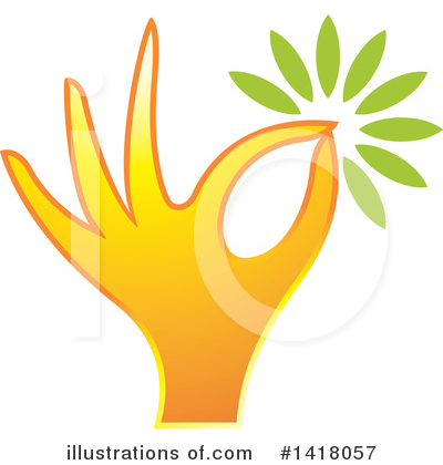 Royalty-Free (RF) Flower Clipart Illustration by Lal Perera - Stock Sample #1418057