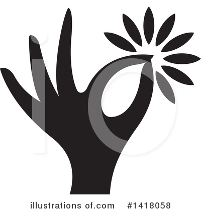 Royalty-Free (RF) Flower Clipart Illustration by Lal Perera - Stock Sample #1418058