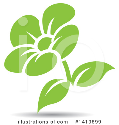 Royalty-Free (RF) Flower Clipart Illustration by cidepix - Stock Sample #1419699