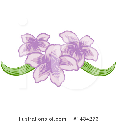 Royalty-Free (RF) Flower Clipart Illustration by AtStockIllustration - Stock Sample #1434273