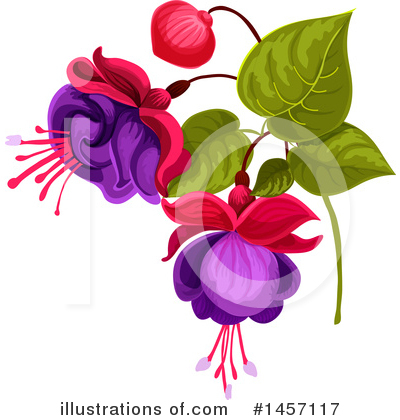 Royalty-Free (RF) Flower Clipart Illustration by Vector Tradition SM - Stock Sample #1457117