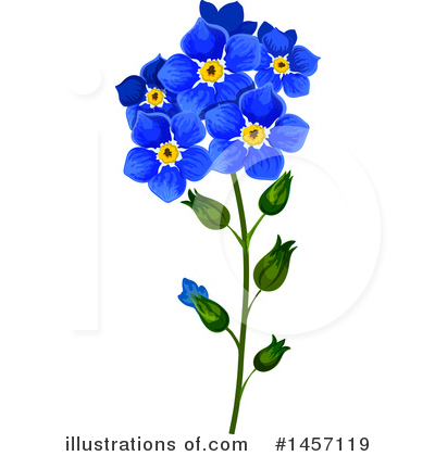 Royalty-Free (RF) Flower Clipart Illustration by Vector Tradition SM - Stock Sample #1457119