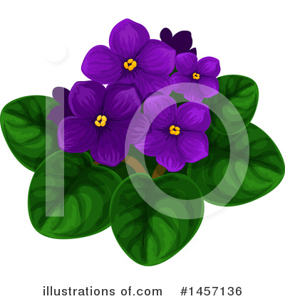 Royalty-Free (RF) Flower Clipart Illustration by Vector Tradition SM - Stock Sample #1457136