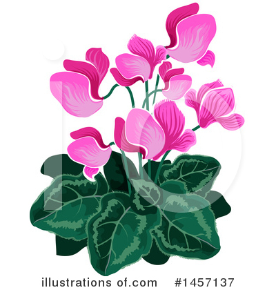 Royalty-Free (RF) Flower Clipart Illustration by Vector Tradition SM - Stock Sample #1457137