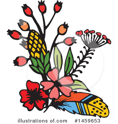 Royalty-Free (RF) Flower Clipart Illustration by Cherie Reve - Stock Sample #1459653
