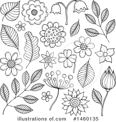 Royalty-Free (RF) Flower Clipart Illustration by visekart - Stock Sample #1460135
