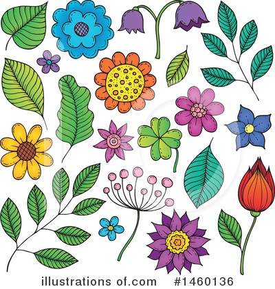 Royalty-Free (RF) Flower Clipart Illustration by visekart - Stock Sample #1460136
