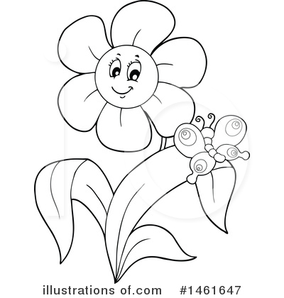 Royalty-Free (RF) Flower Clipart Illustration by visekart - Stock Sample #1461647